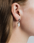 Wolf Circus | Pearl Drop Earrings in Silver