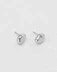 Wolf Circus | Bean Stud Earrings in Silver