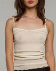 Pradegal | Seela Wool + Silk Sleeveless in Cream