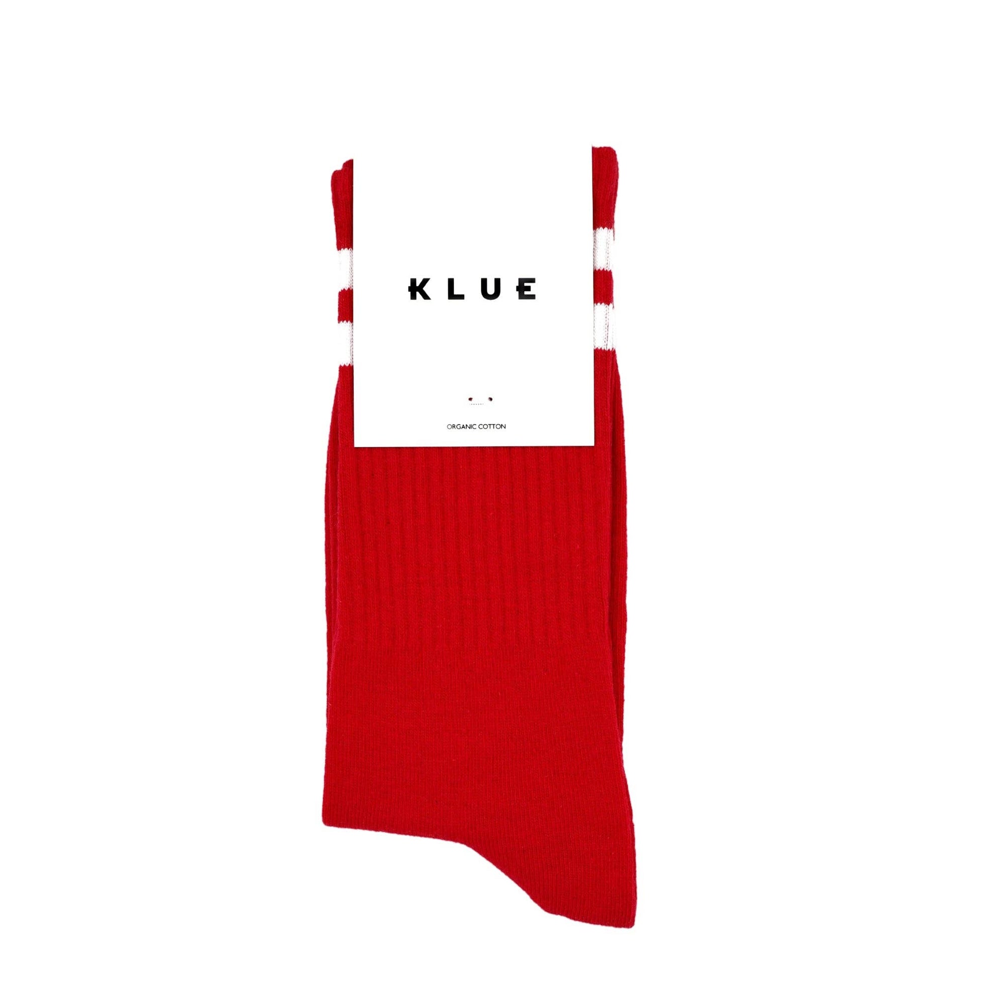 KLUE | Organic Cotton Tennis Socks in Red