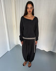 Deiji Studios | Balloon Pant in Black