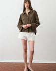 Deiji Studios | Button Pocket Shirt in Garden Check