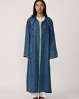 LAUDE the Label | Marin Trench Coat in Washed Denim