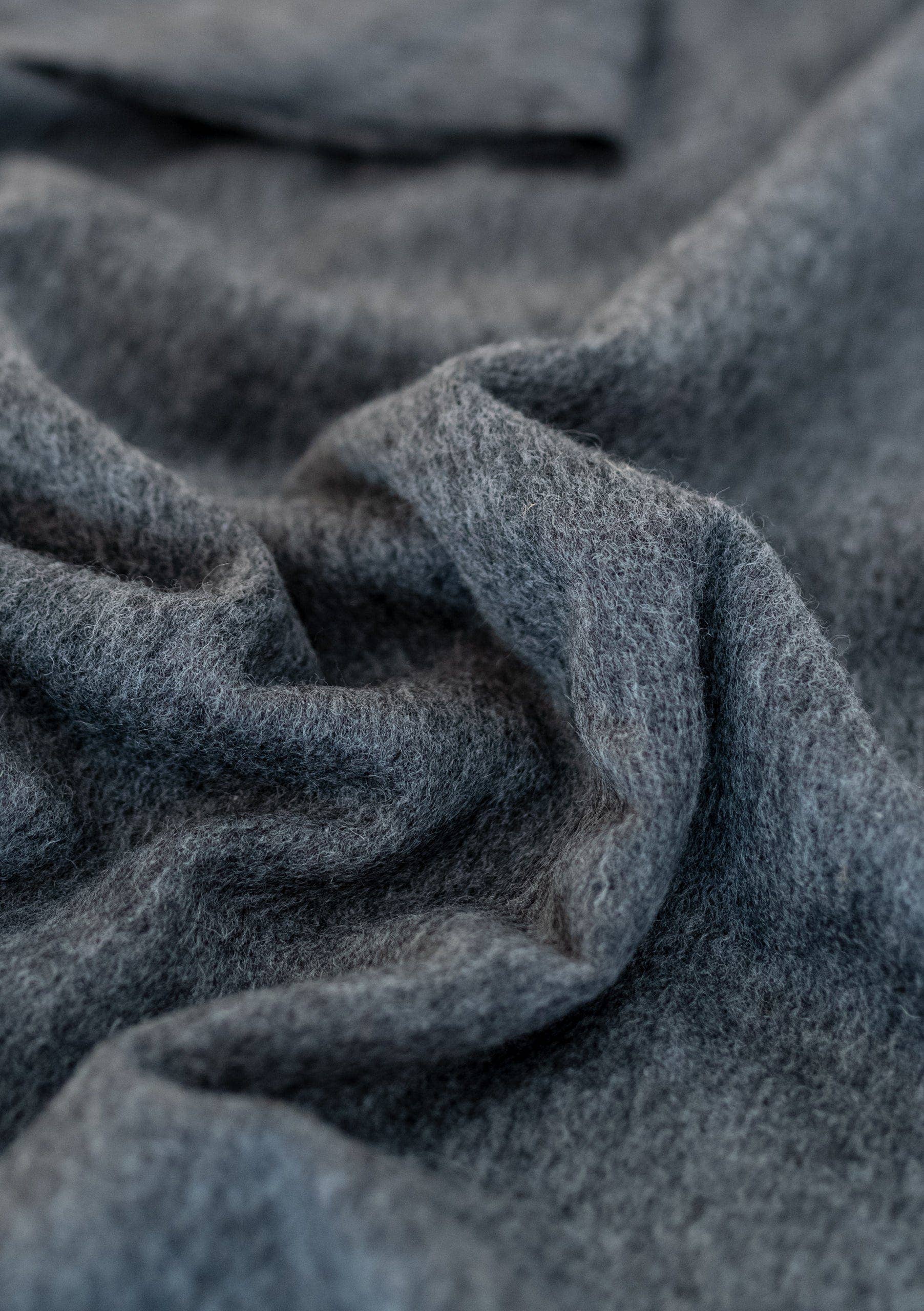 TBCo | Lambswool Oversized Scarf in Charcoal Melange