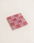 Subtle Art Studios | Glass Tile Coaster in Cotton Candy - Hey Jude