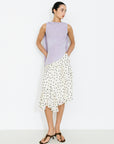 Cubic | Asymmetrical Sleeveless Tie-Neck Top in Lavender