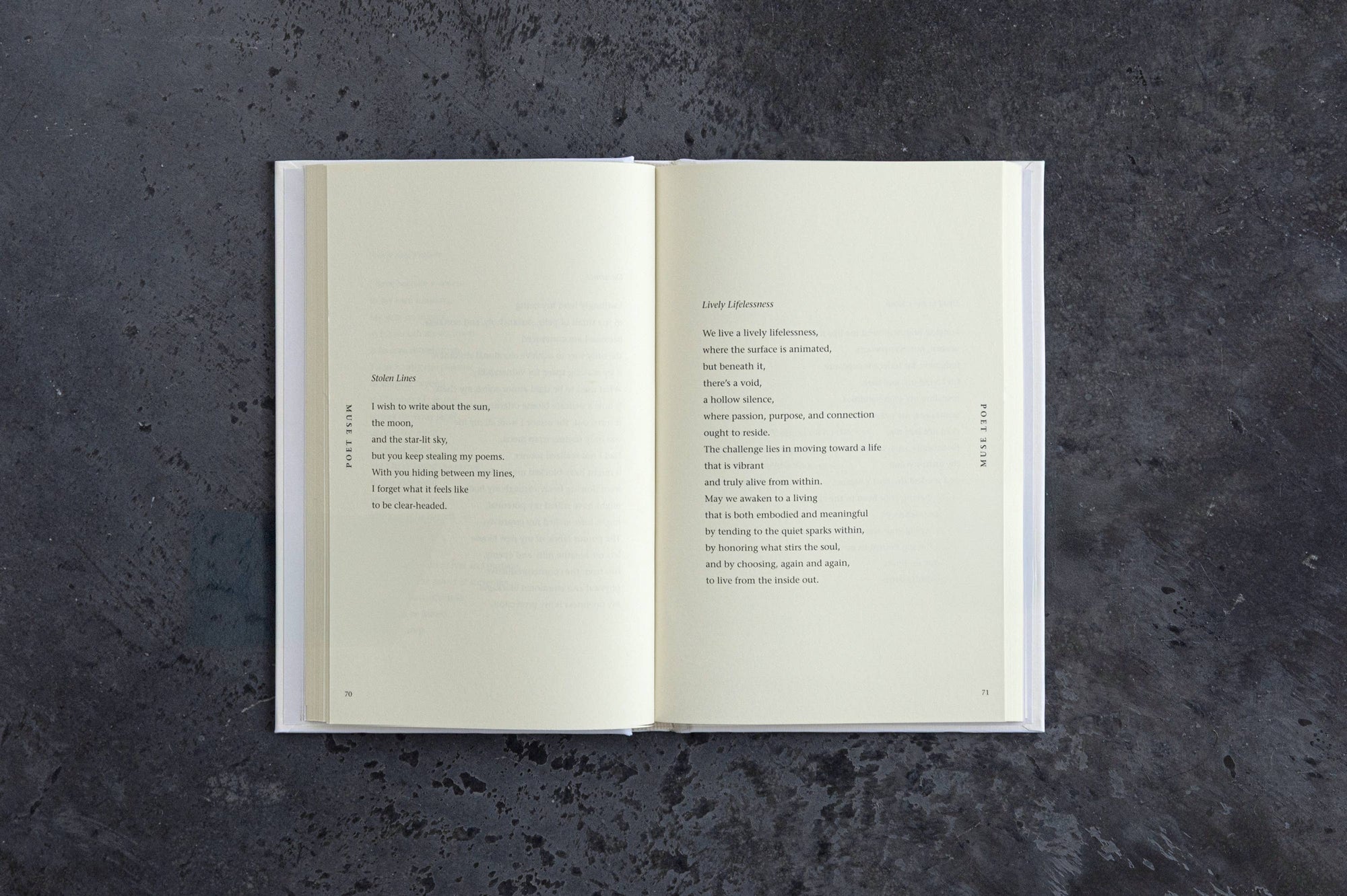 Poet Muse Poetry Book