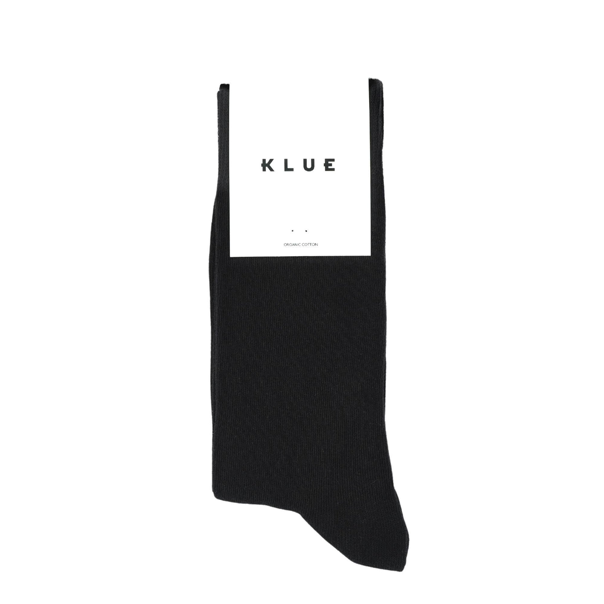 KLUE | Organic Solid Socks in Black