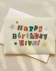 Happy Birthday Diva Card - Hey Jude