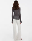 Cubic | Wool Knit Top in Gray