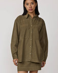 LAUDE the Label | Boyfriend Shirt in Olive