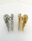 Silver Shell Metal Hair Claw