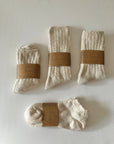 Billy Bamboo | Natural Organic Cotton Slub Socks