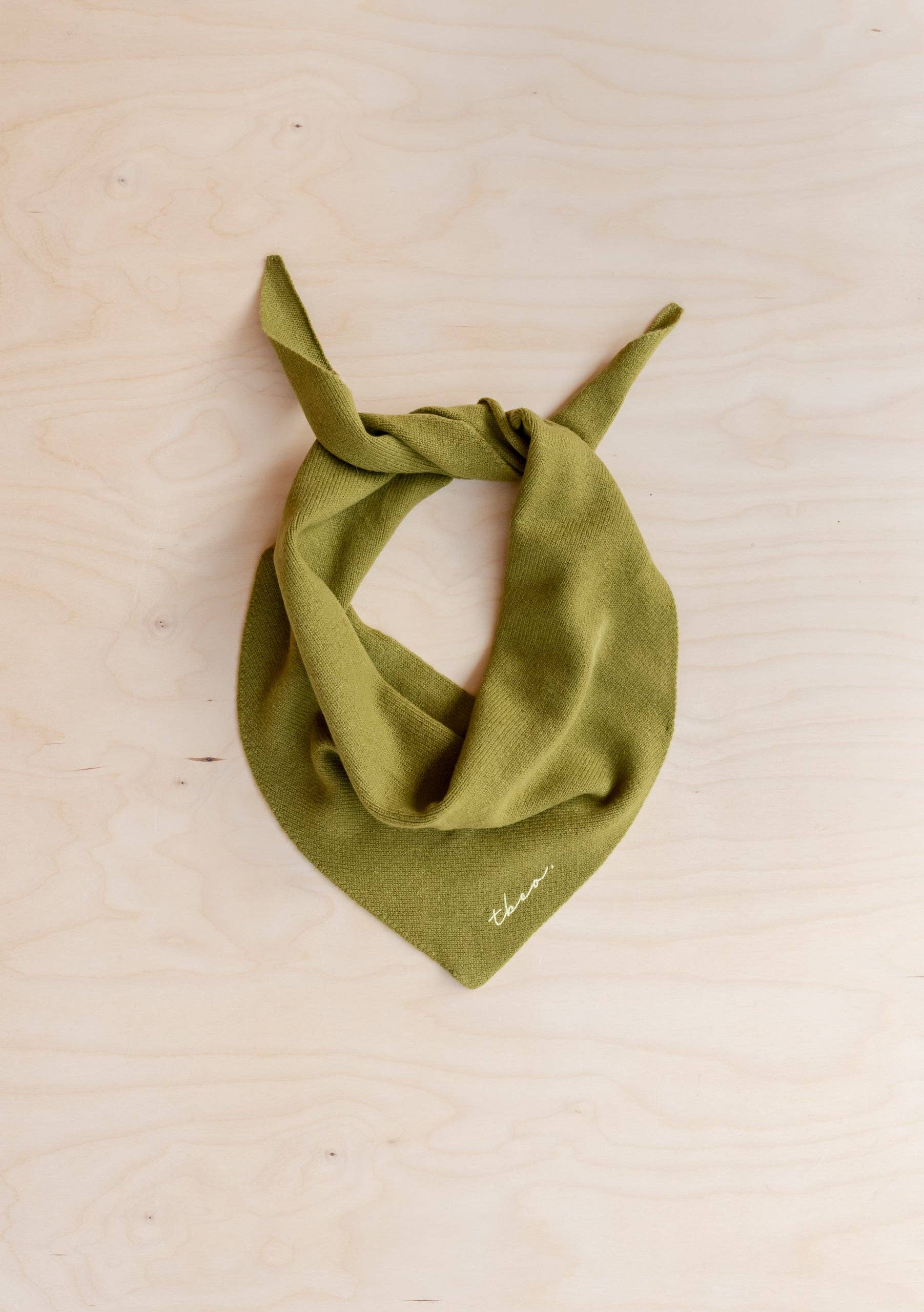 TBCo | Merino Triangle Scarf in Olive