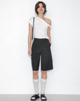 CUBIC - Slim-Fit One-Shoulder T-Shirt: White / UN - Hey Jude