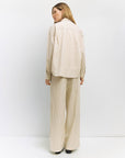 Mod Ref | Brigid Cotton Stripe Pants in Butter - Hey Jude