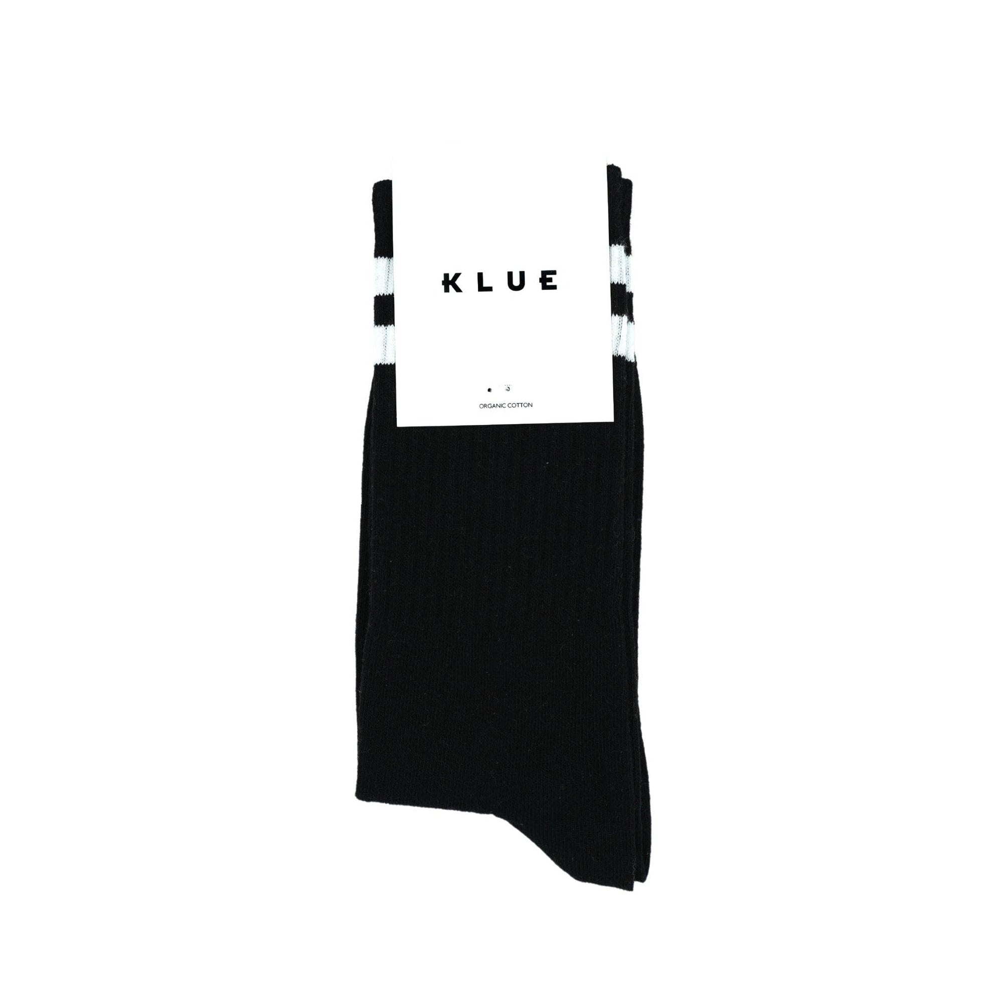 KLUE | Organic Cotton Tennis Socks in Black