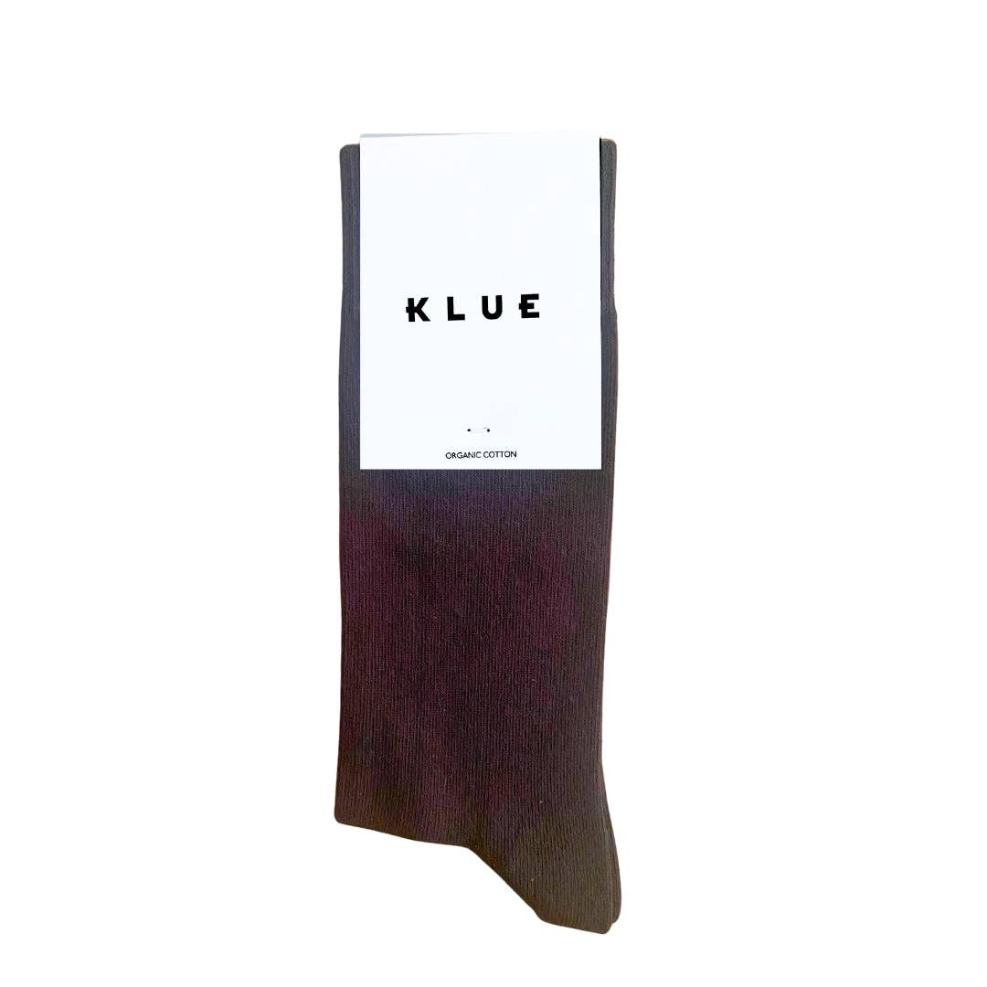 KLUE | Organic Solid Socks in Chocolate Brown