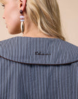 TBCo - Cotton Shirt in Blue Stripe: S - Hey Jude