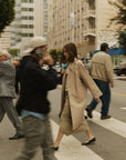 Mod Ref | Serena Pointed Collar Trench in Beige