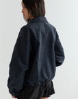 Deiji Studios | Fine Pleat Jacket in Navy Blue