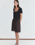 Deiji Studios | Flounce Top in Black