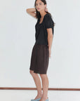 Deiji Studios | Flounce Top in Black