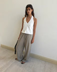 Deiji Studios | Waist Halter in White