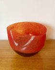 Speckled Blown Glass Art Bowl