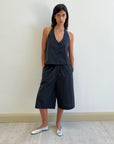 Deiji Studios | Long Lounger in Black Stripe