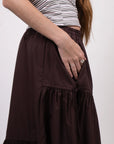 hijulez | Museum Skirt in Chocolate