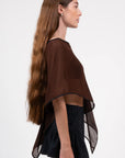 hijulez | Poncho in Chocolate