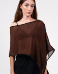hijulez | Poncho in Chocolate