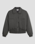 Deiji Studios | Shirring Jacket in Slate PRESALE
