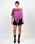hijulez | Silk Shawl in Magenta - Hey Jude