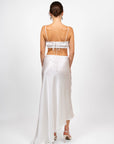 hijulez | Silk Skirt in Pearl