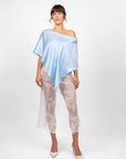 hijulez | Silk Shawl in Baby Blue