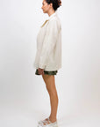 hijulez | Utility Jacket in Cream Corduroy