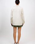 hijulez | Utility Jacket in Cream Corduroy