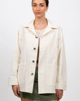 hijulez | Utility Jacket in Cream Corduroy