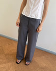 Deiji Studios | Zip Pant in Charcoal
