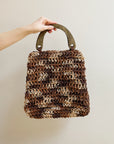 Vintage Tonal Paper Woven Bag