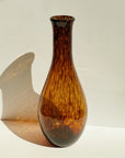 Chestnut Speckled Blown Glass Vase