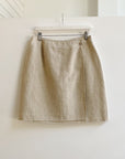Vintage Natural Linen Wrap Skirt