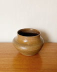 Warm Brown Hand-Formed Ceramic Vase