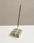 Subtle Art Studios | Glass Tile Incense Holder in Sage