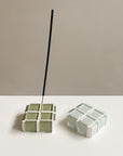 Subtle Art Studios | Glass Tile Incense Holder in Sage