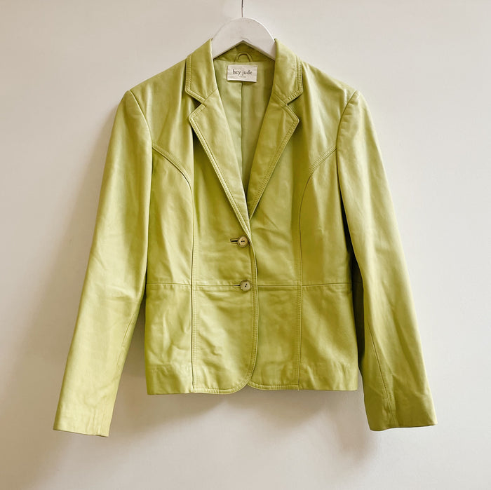 Chartreuse Leather Jacket