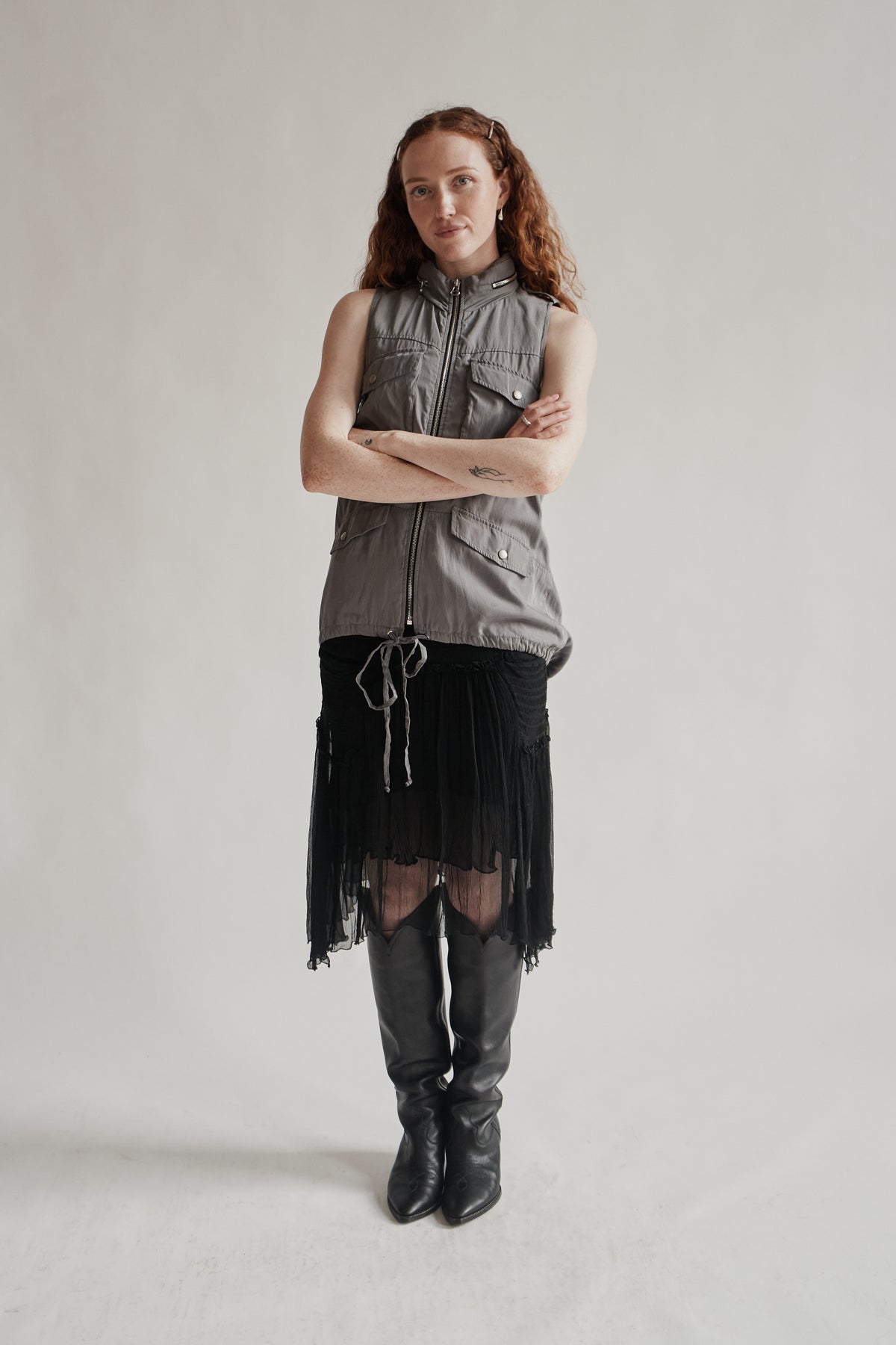 Rag &amp; Bone Silk Utility Vest