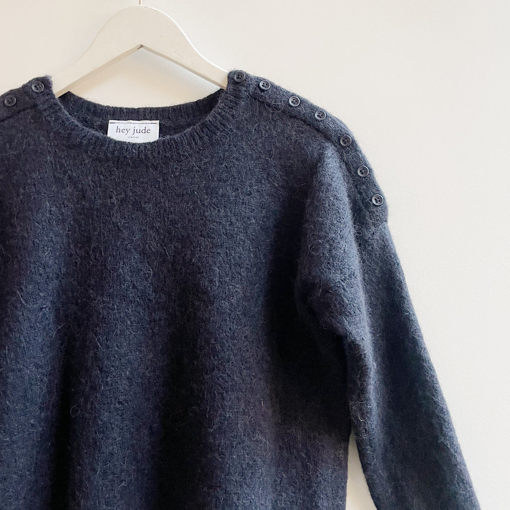 Dusk Alpaca Knit Button Sweater